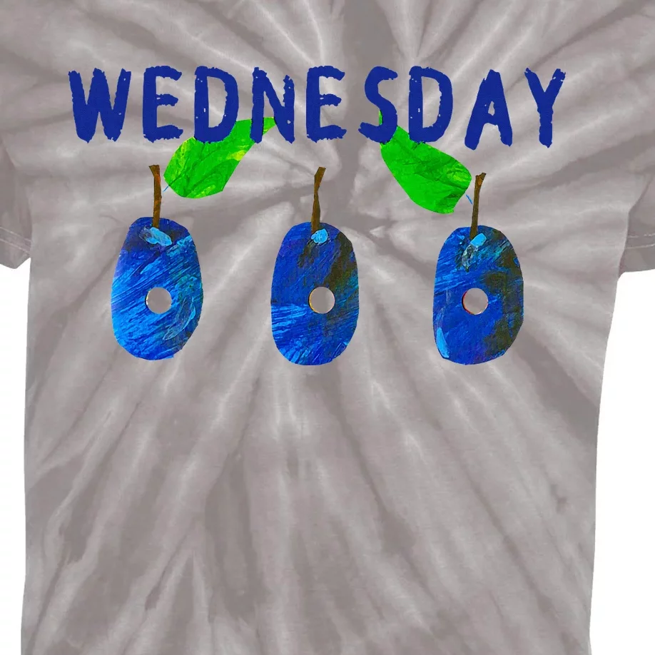 Very Hungry Caterpillar Wednesday Fruit Birthday Caterpillar Kids Tie-Dye T-Shirt