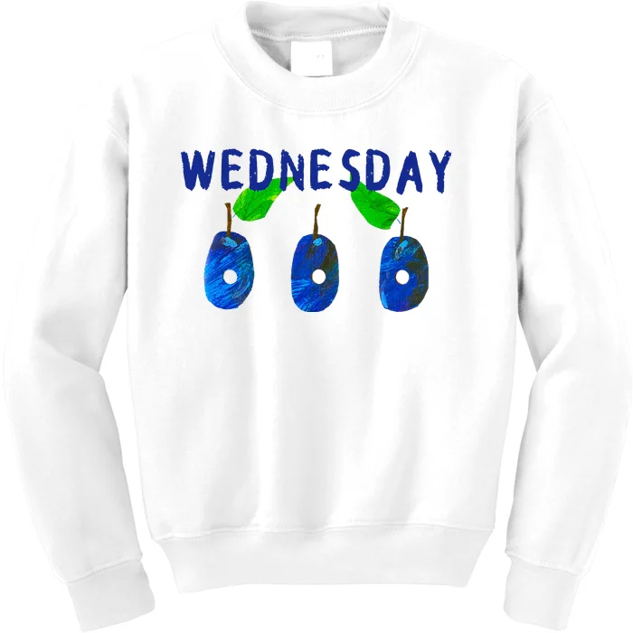 Very Hungry Caterpillar Wednesday Fruit Birthday Caterpillar Kids Sweatshirt