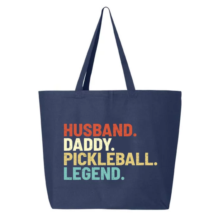 Vintage Husband Daddy Pickleball Legend Sports Father Player Gift 25L Jumbo Tote