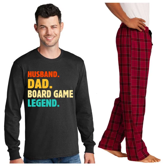 Vintage Husband Dad Board Game Legend Joke Funny Fathers Day Meaningful Gift Long Sleeve Pajama Set