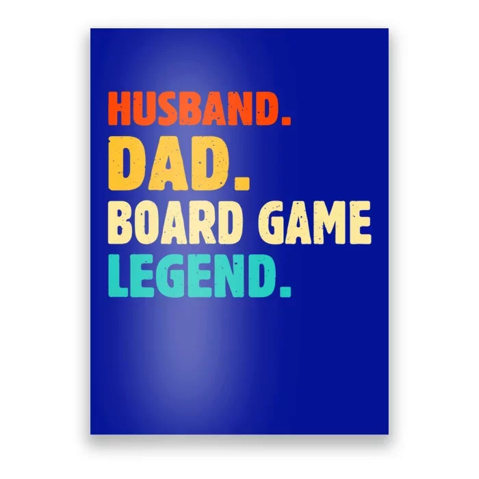 Vintage Husband Dad Board Game Legend Joke Funny Fathers Day Meaningful Gift Poster