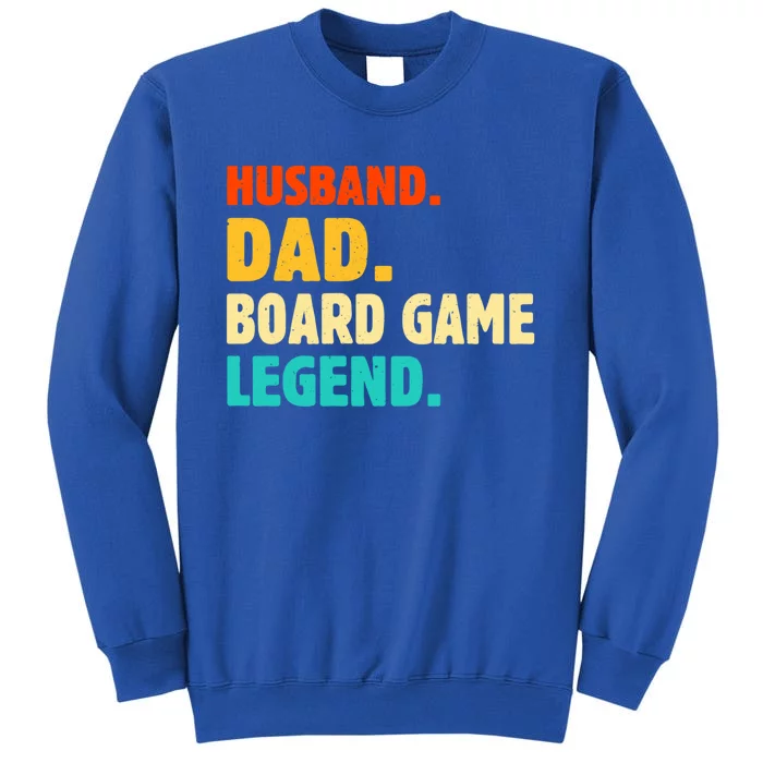 Vintage Husband Dad Board Game Legend Joke Funny Fathers Day Meaningful Gift Tall Sweatshirt