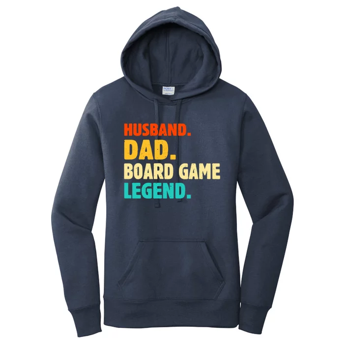 Vintage Husband Dad Board Game Legend Joke Funny Fathers Day Meaningful Gift Women's Pullover Hoodie