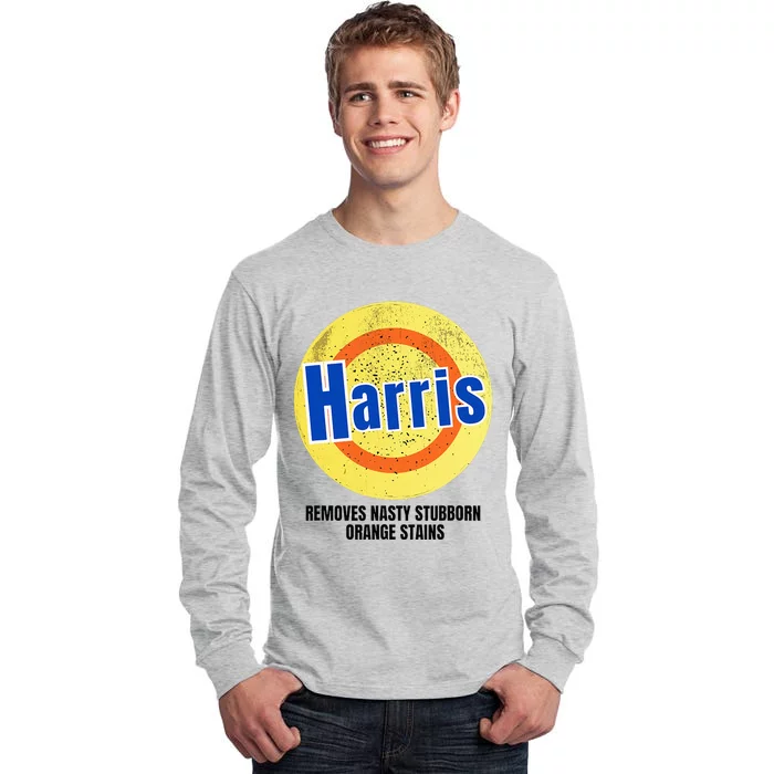 Vote Harris Democrat Antitrump 2024 Election Tall Long Sleeve T-Shirt