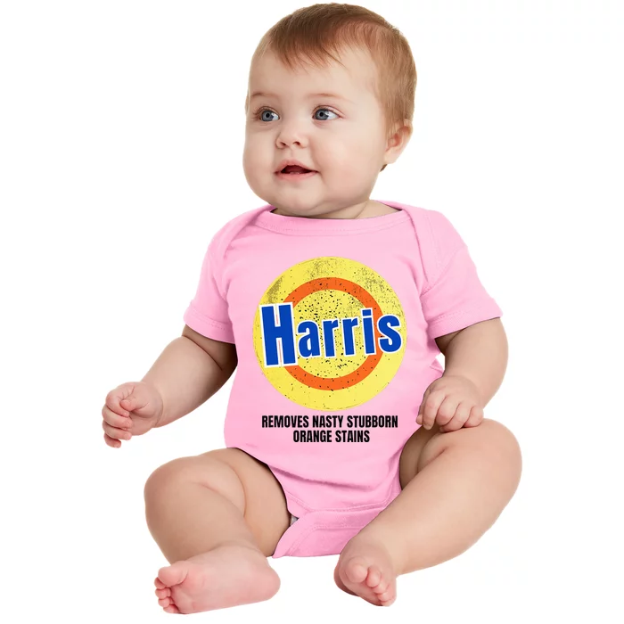 Vote Harris Democrat Antitrump 2024 Election Baby Bodysuit