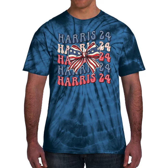 Vote Harris For President 2024 Wavy Tie-Dye T-Shirt