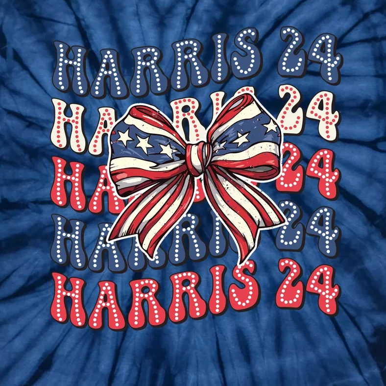 Vote Harris For President 2024 Wavy Tie-Dye T-Shirt