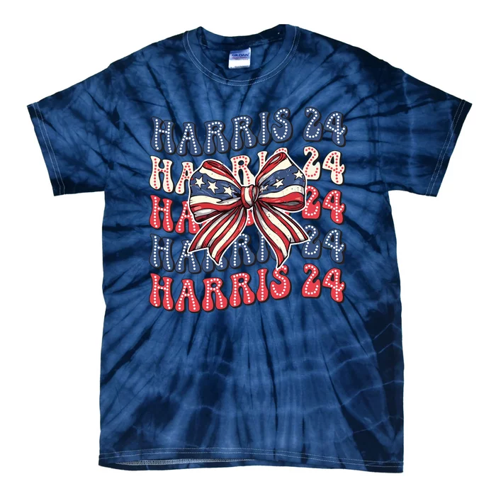 Vote Harris For President 2024 Wavy Tie-Dye T-Shirt