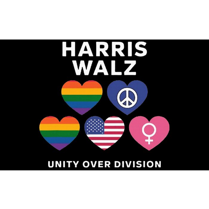 Vote Harriswalz For A United America Bumper Sticker