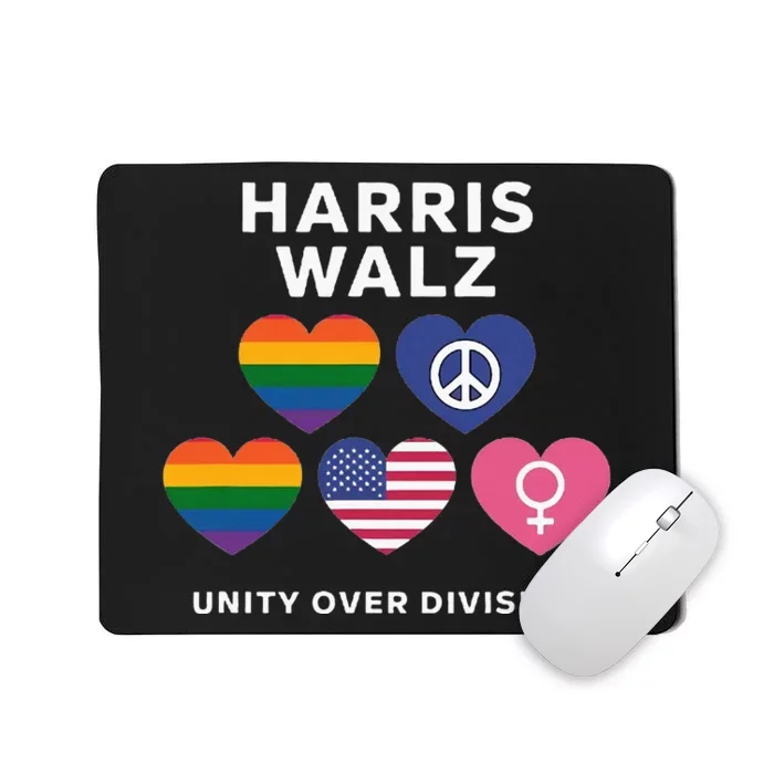 Vote Harriswalz For A United America Mousepad