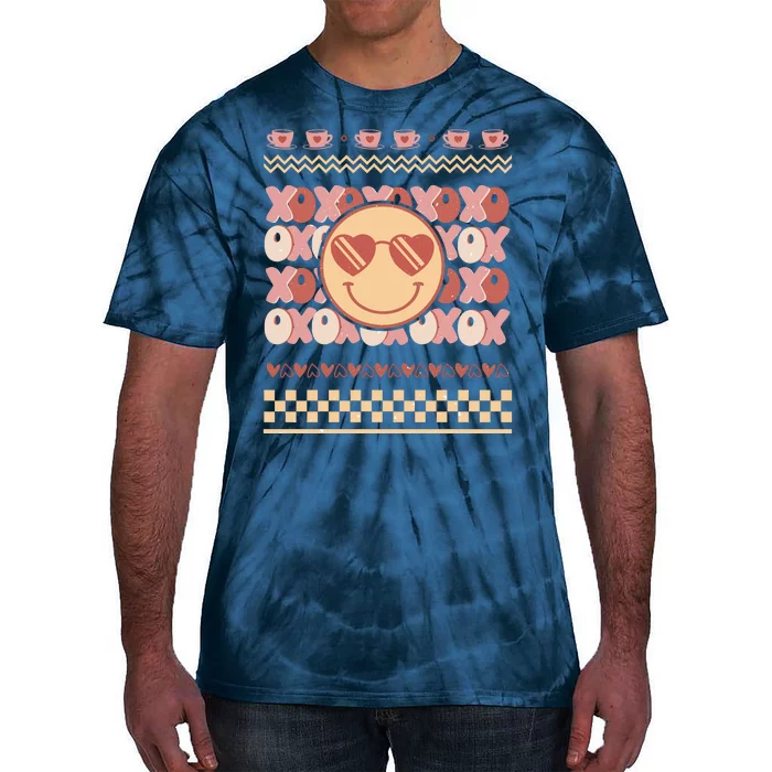 Valentine Happy Face Ugly Valentine Tie-Dye T-Shirt