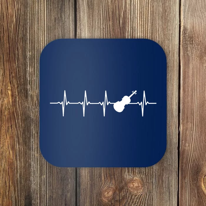 Violin Heartbeat For Violinists Coaster