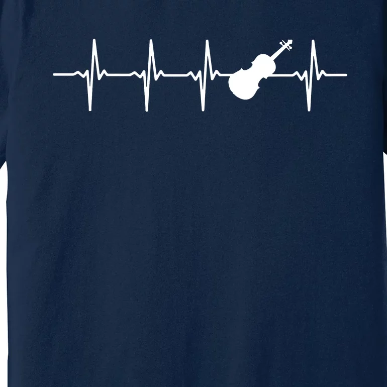 Violin Heartbeat For Violinists Premium T-Shirt