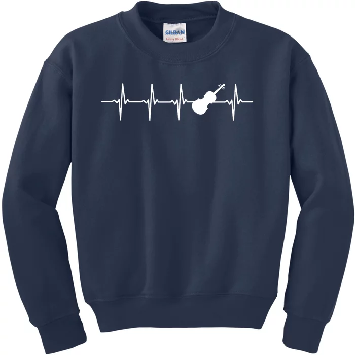 Violin Heartbeat For Violinists Kids Sweatshirt