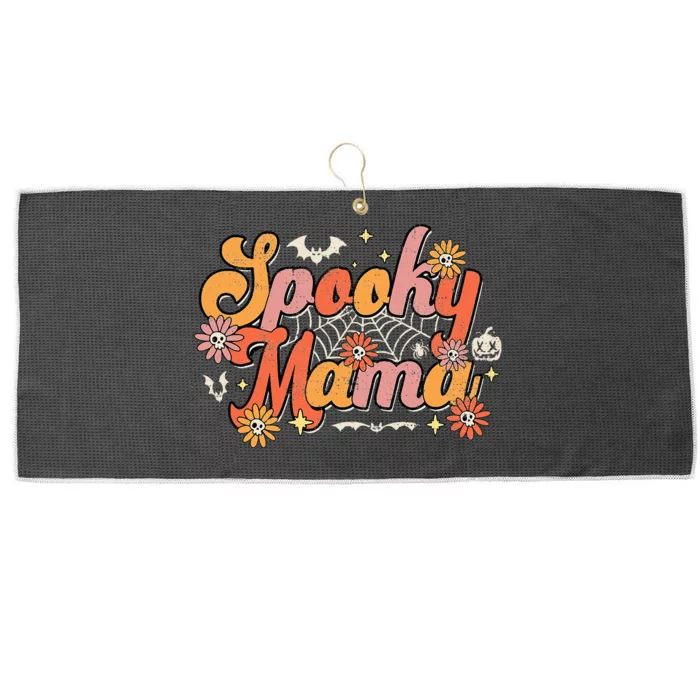 Vintage Halloween Ghost Witchy Mom Costume Large Microfiber Waffle Golf Towel