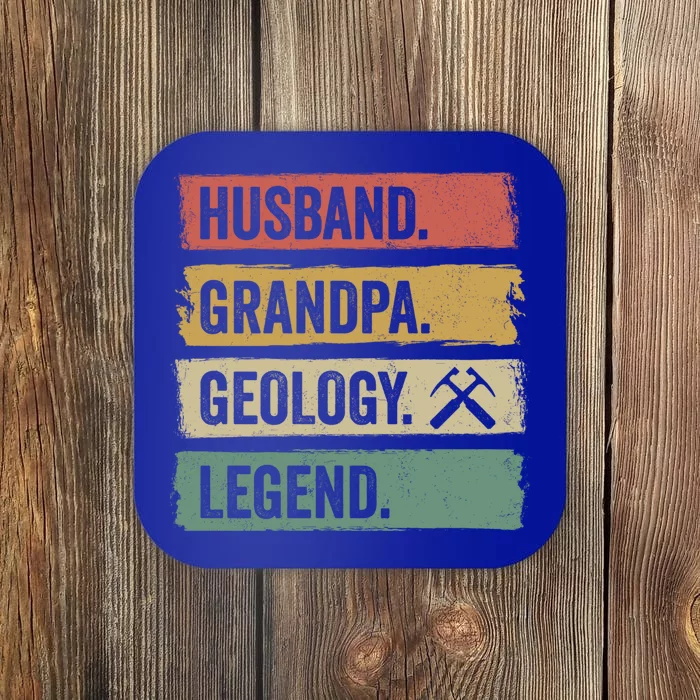 Vintage Husband Grandpa Geology Legend Retro Geologists Gift Coaster