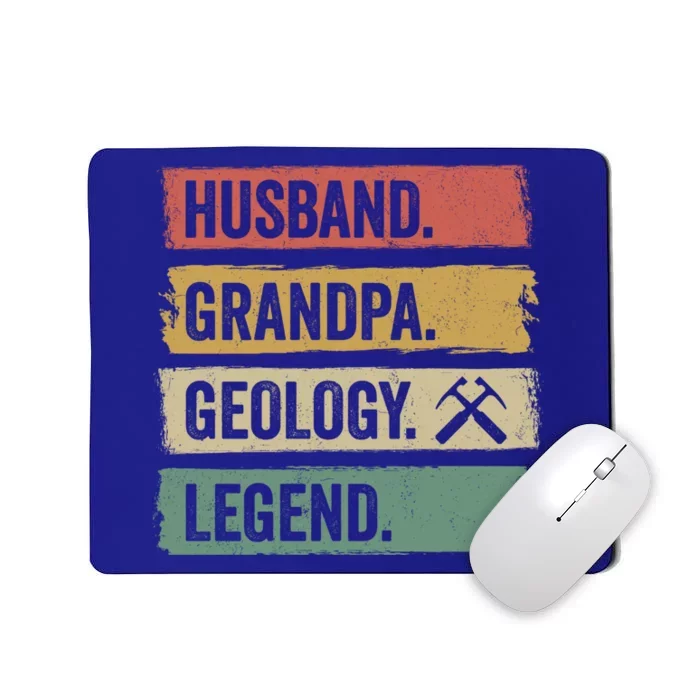 Vintage Husband Grandpa Geology Legend Retro Geologists Gift Mousepad