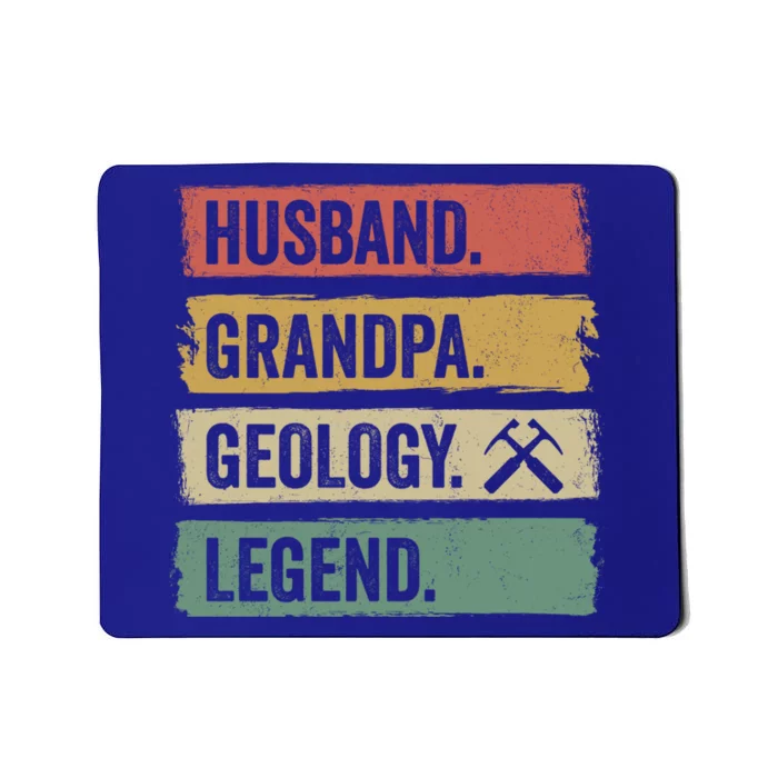 Vintage Husband Grandpa Geology Legend Retro Geologists Gift Mousepad