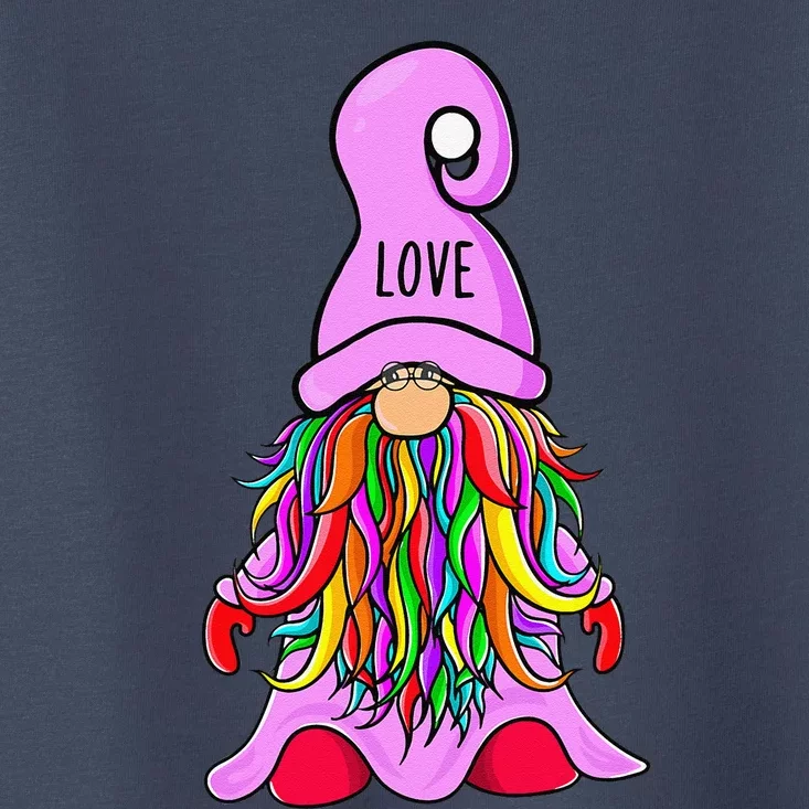 Valentine Hippie Gnome Love Hat Valentine's Day Gnome Love Toddler T-Shirt