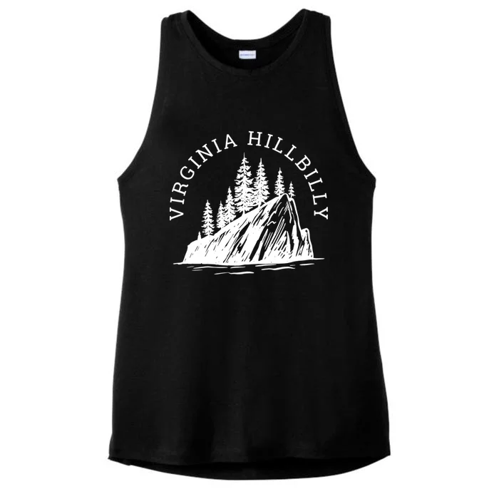 Virginia Hillbilly Gift Ladies Tri-Blend Wicking Tank