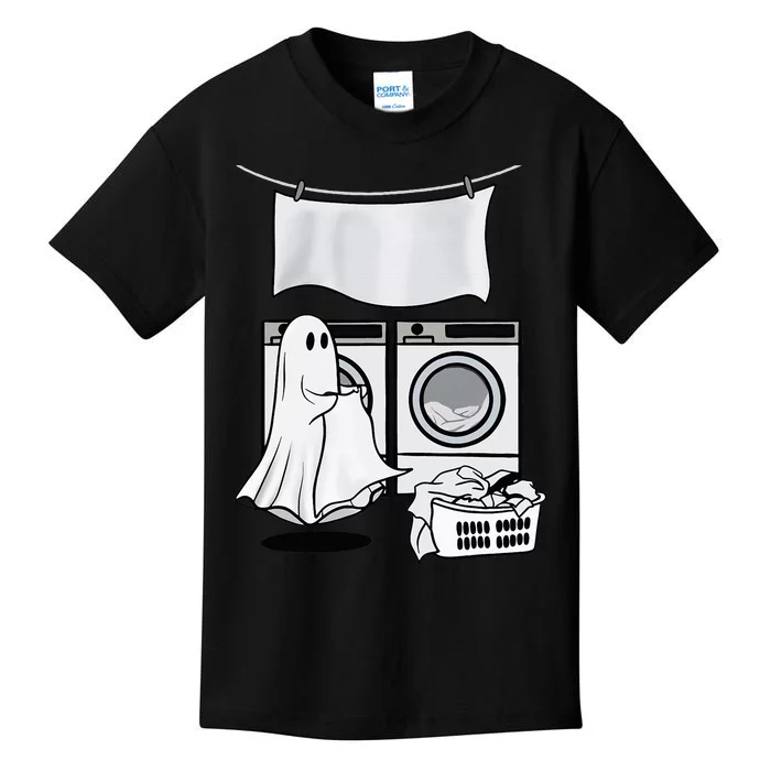 Vintage Halloween Ghost Wash Clothing for Spooky Season Kids T-Shirt