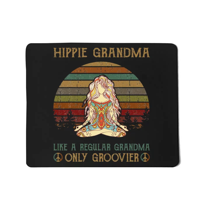 Vintage Hippie Grandma Like A Regular Grandma for mom Mousepad