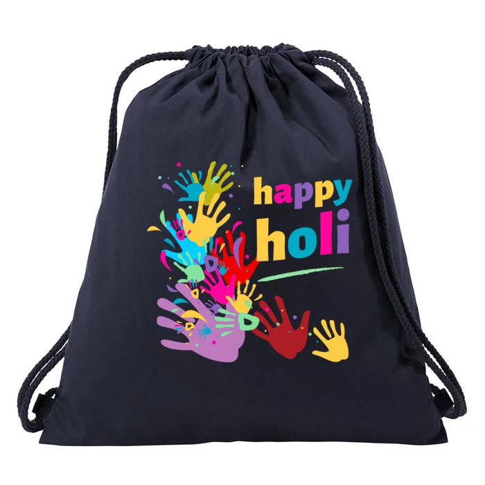 Vibrant Happy Holi Great Gift Drawstring Bag