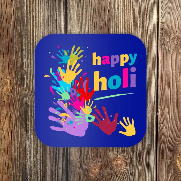 Vibrant Happy Holi Gift Coaster