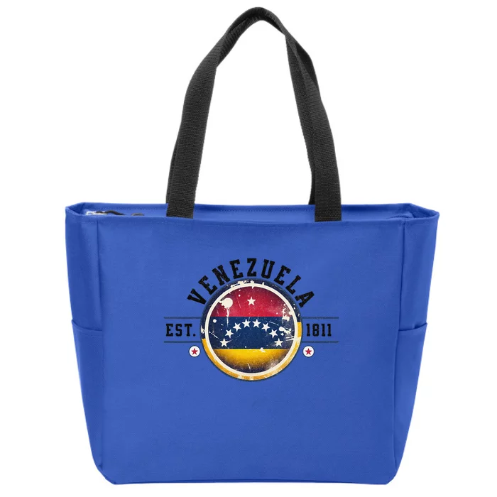 Venezuela Hispanic Heritage Month Proud Venezuelan Flag Zip Tote Bag