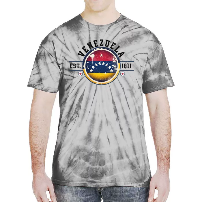 Venezuela Hispanic Heritage Month Proud Venezuelan Flag Tie-Dye T-Shirt