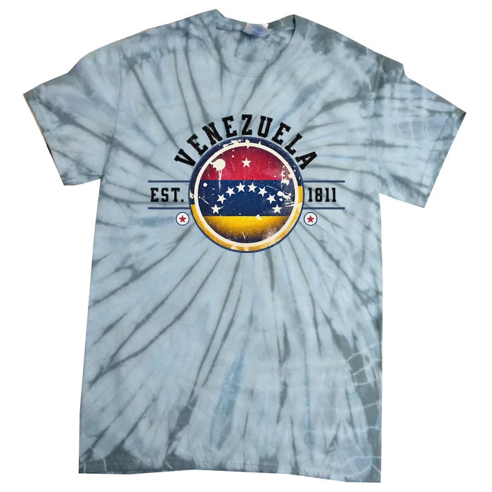 Venezuela Hispanic Heritage Month Proud Venezuelan Flag Tie-Dye T-Shirt