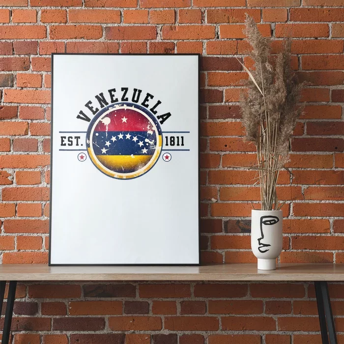 Venezuela Hispanic Heritage Month Proud Venezuelan Flag Poster