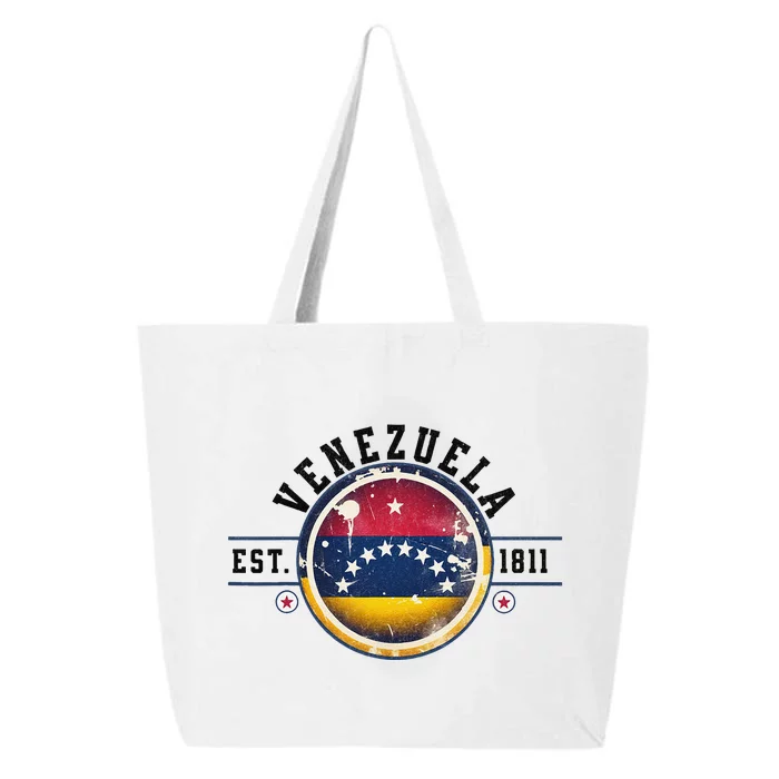 Venezuela Hispanic Heritage Month Proud Venezuelan Flag 25L Jumbo Tote