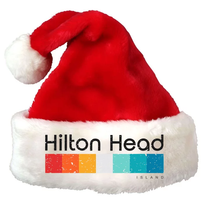 Vintage Hilton Head Island Sc South Carolina Retro Design Premium Christmas Santa Hat