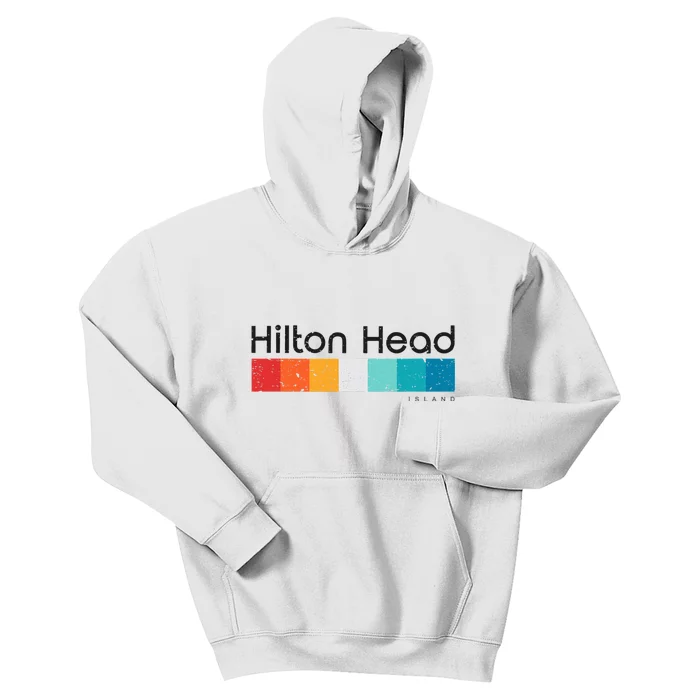 Vintage Hilton Head Island Sc South Carolina Retro Design Kids Hoodie