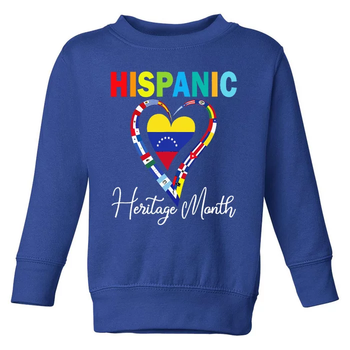 Venezuela Hispanic Heritage Month Venezuelan Toddler Sweatshirt