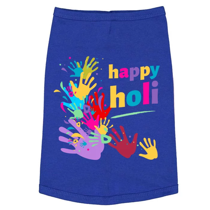 Vibrant Happy Holi Great Gift Doggie Tank