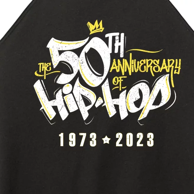 Vintage Hip Hop Music 50th Anniversary Musician Birthday Women’s Perfect Tri Rocker Tank