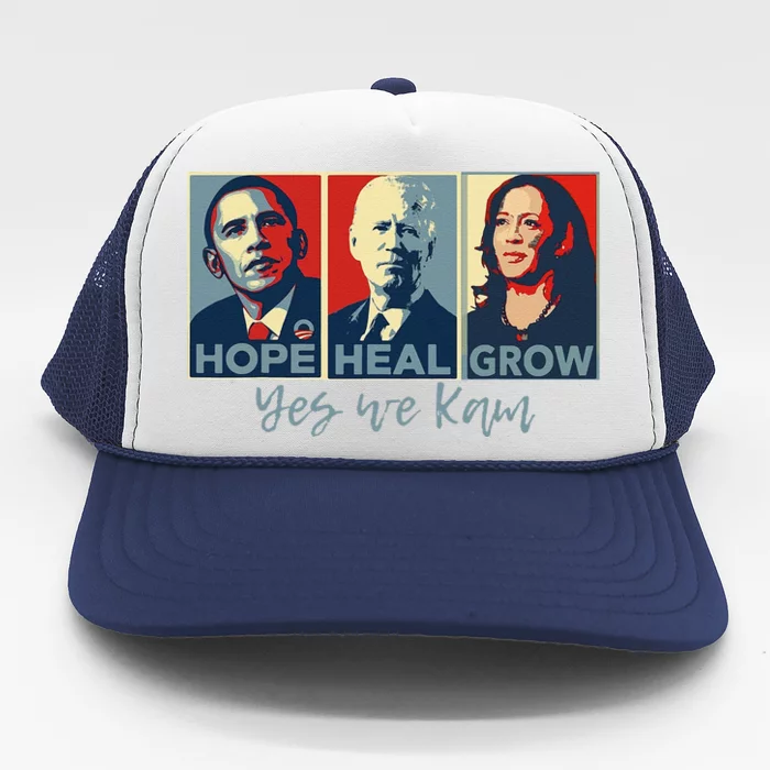 Vintage Hope Heal Grow 2024 Trucker Hat