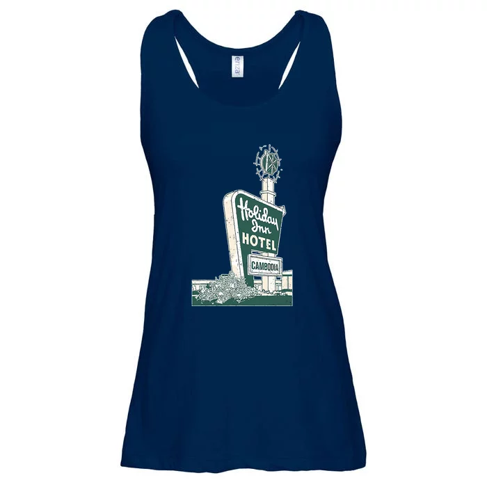 Vintage Holiday In Cambodia Ladies Essential Flowy Tank