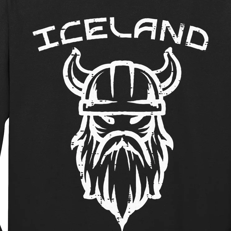 Viking Head Iceland Norse Mythology Icelandic Long Sleeve Shirt