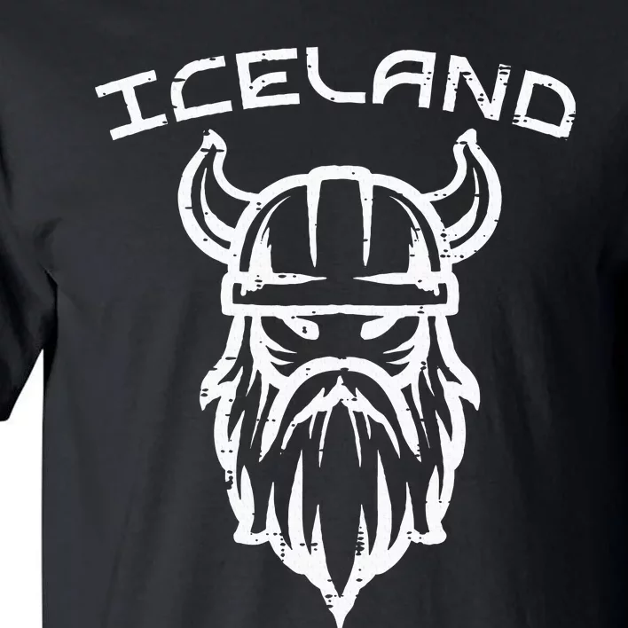 Viking Head Iceland Norse Mythology Icelandic Tall T-Shirt