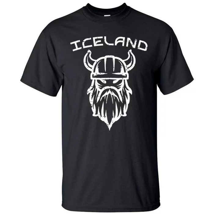 Viking Head Iceland Norse Mythology Icelandic Tall T-Shirt