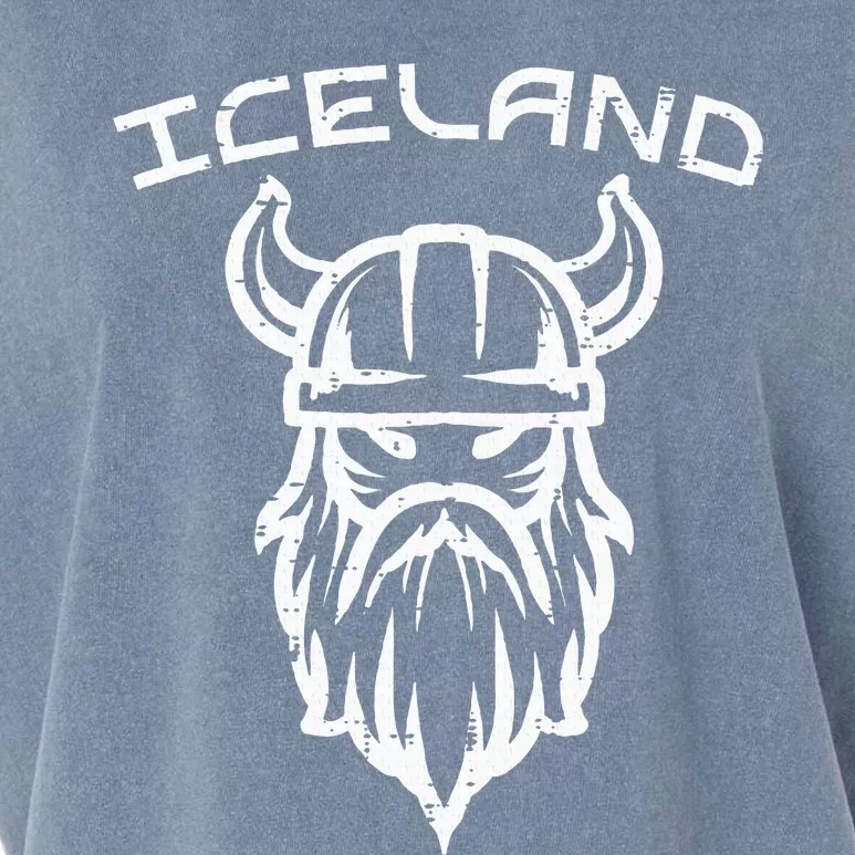 Viking Head Iceland Norse Mythology Icelandic Garment-Dyed Women's Muscle Tee