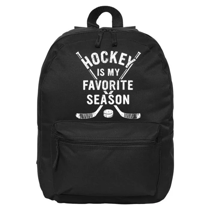 Vintage Hockey Is My Favorite Season 16 in Basic Backpack