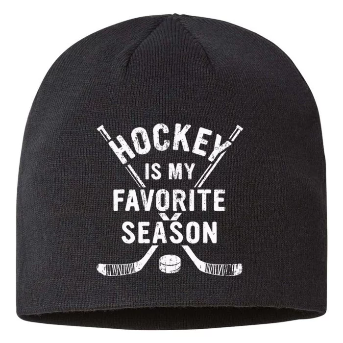 Vintage Hockey Is My Favorite Season 8 1/2in Sustainable Knit Beanie