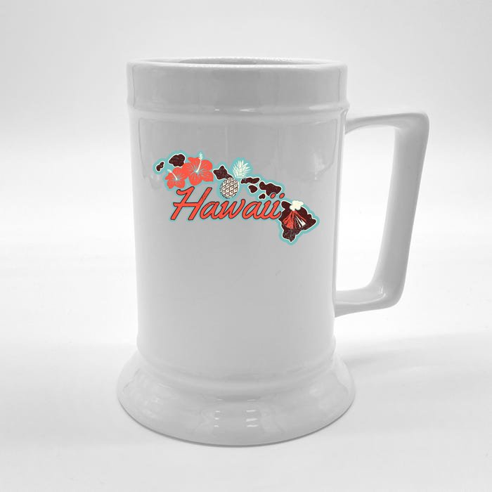 Vintage Hawaii Island Front & Back Beer Stein