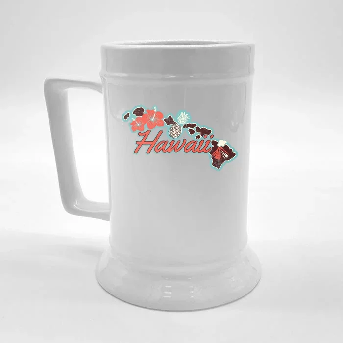 Vintage Hawaii Island Front & Back Beer Stein