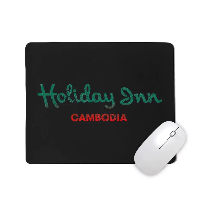 Vintage Holiday In Cambodia Mousepad