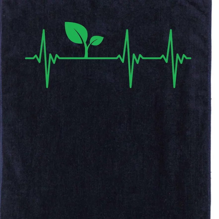 Vegan Heartbeat Lifeline Plant Based Nutrition Gift Food Platinum Collection Golf Towel